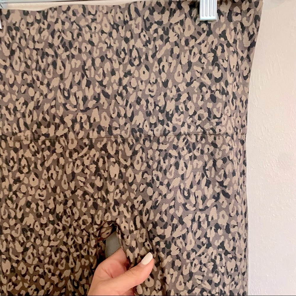 Spank Look at me Now mini leopard print leggings, size medium!
